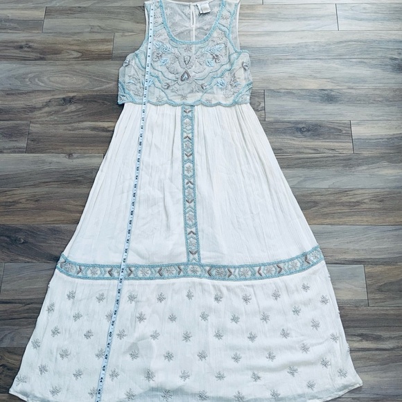 Sundance Beaded Beatrice Midi Bohemian Dress - Picture 4 of 5